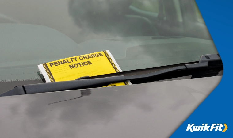 penalty charge notice on a car windscreen